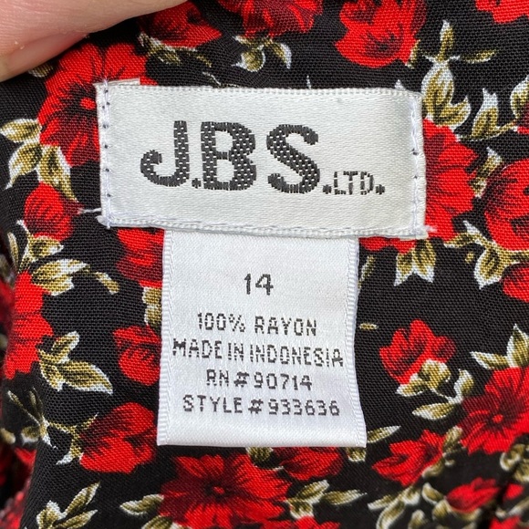 Floral Red Midi Dress - Picture 7 of 12